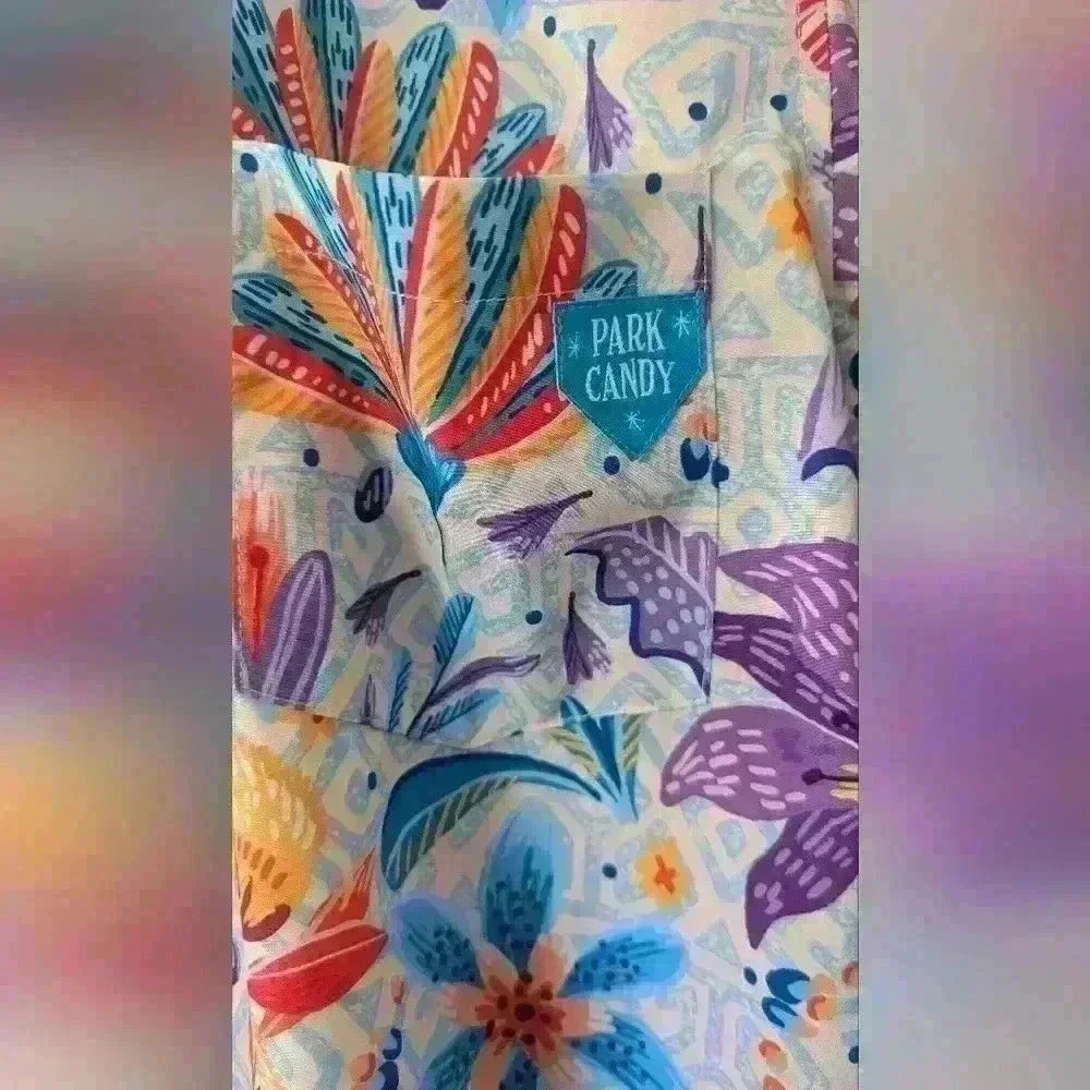 Disney Park Candy Button Up Short Sleeve Shirt Men's Small Design from Encanto - Picture 6 of 7